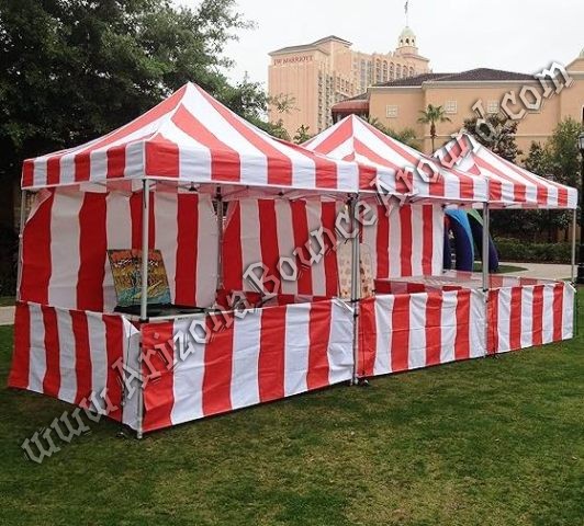 8 x 8 carnival tent with back wall rental Phoenix Arizona